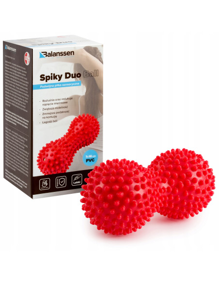 BALANSSEN PIŁKA PODWÓJNA SPIKY DUO BALL 7x16 cm