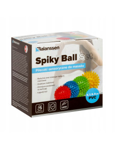 BALANSSEN PIŁKI Z KOLCAMI SPIKY BALL SET 4szt 2