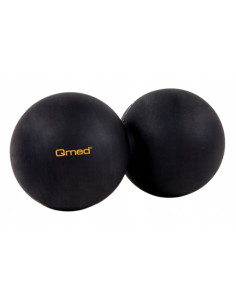 Qmed WAŁEK DO MASAŻU LACROSSE DUO BALL CZARNY 2