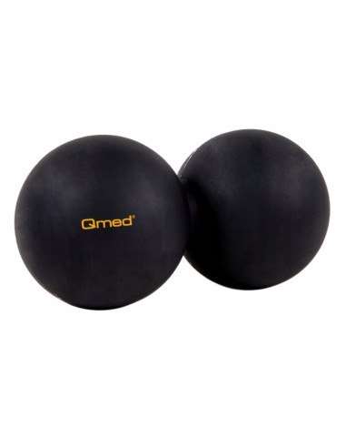 Qmed WAŁEK DO MASAŻU LACROSSE DUO BALL CZARNY