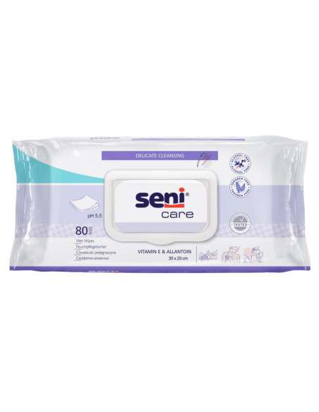 SENI CARE CHUSTECZKI NASĄCZONE A80 PIELĘGNACYJNE