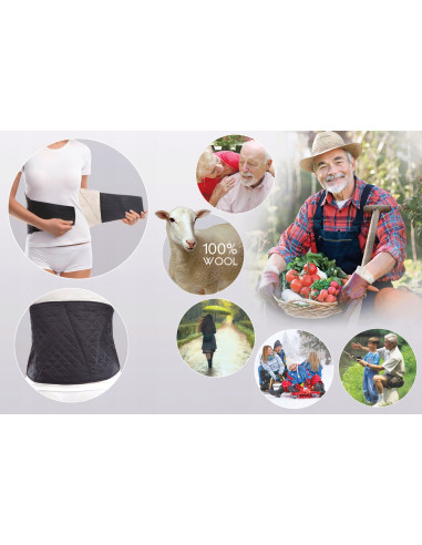 MEDTEX PAS LĘDŹWIOWY WEŁNIANY