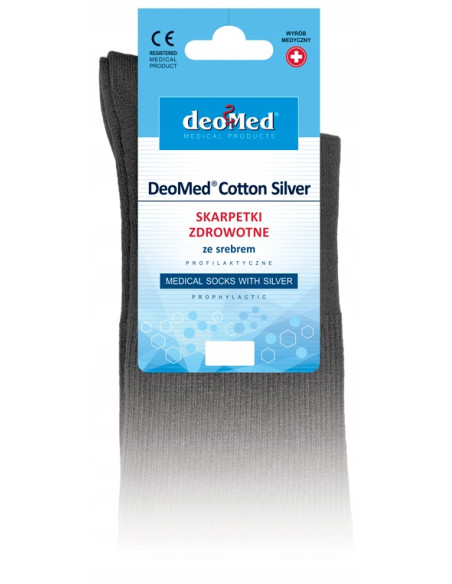 SKARPETKI DEOMED COTTON SILVER