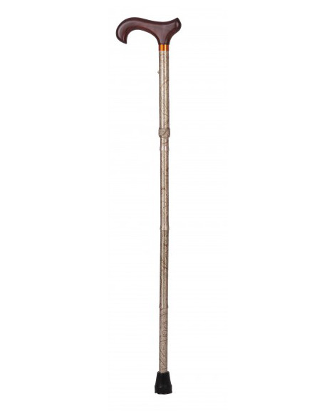 Laska inwalidzka składana ozdobna z uchwytem derby Aston