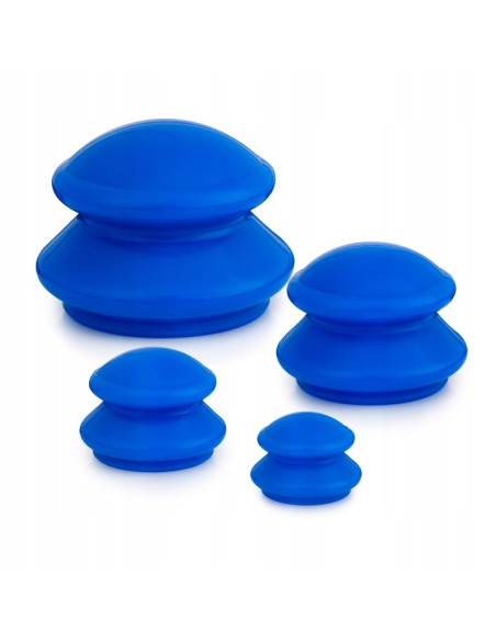 Bańki chińskie silikonowe do masażu ciała 4 sztuki Balanssen