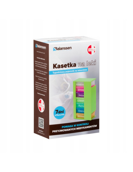 Kasetka na leki tygodniowa na 3 pory dnia Balanssen 7dni/3pory