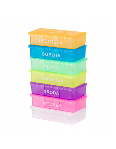 Kasetka na leki tygodniowa na 3 pory dnia Balanssen 7dni/3pory