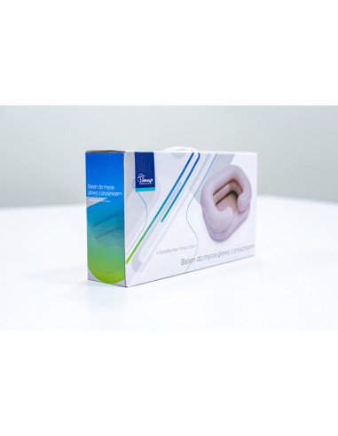 Pneumatyczna miska - basen do mycia głowy z prysznicem dla osób starszych, leżących Timago Easy Shower