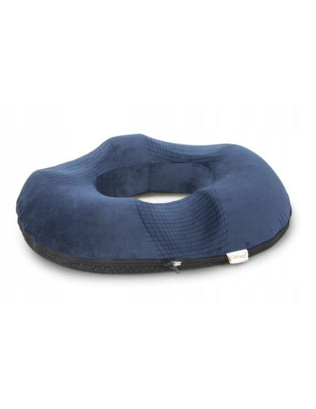 Poduszka rehabilitacyjna z otworem odciążającym, po porodach, przy hemoroidach