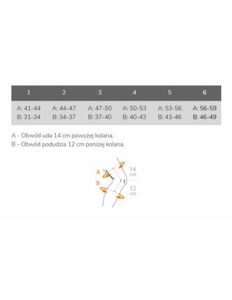 Orteza stawu kolanowego - stabilizator kolana ze spiralnymi fiszbinami TGO480