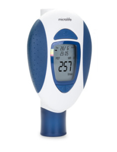 Pikflometr elektroniczny do pomiaru szczytowego przepływu wydechowego Microlife PF100 2