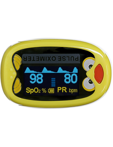 Pulsoksymetr dziecięcy napalcowy – pomiar saturacji i tętna dla dzieci Reha Fund K1