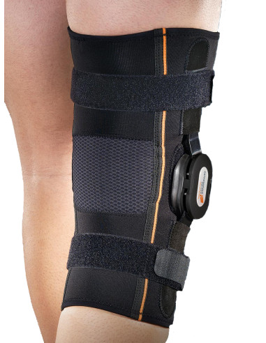 Otwarta orteza zegarowa stawu kolanowego z regulacją kąta zgięcia i wyprostu Orthoservice Genufit 29A