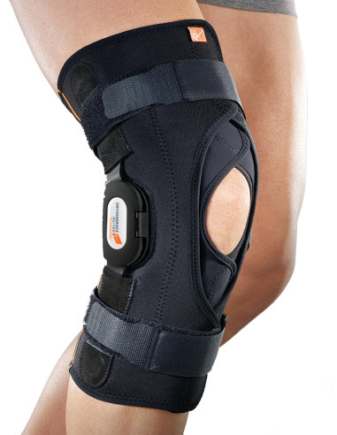 Otwarta orteza zegarowa stawu kolanowego z regulacją kąta zgięcia i wyprostu Orthoservice Genufit 29A