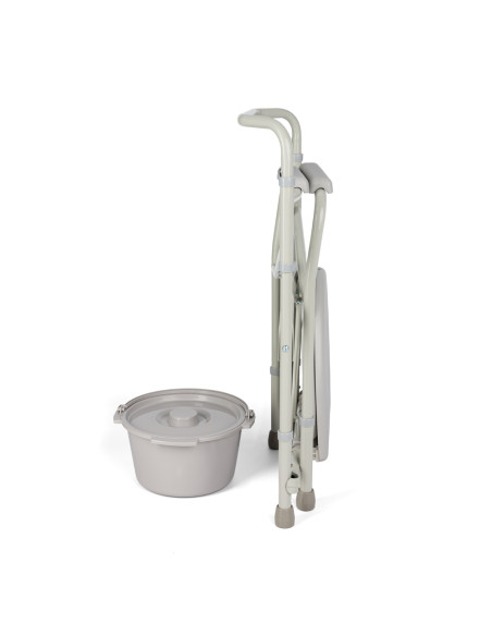 Krzesło toaletowe składane, przenośne WC dla seniora Timago TGR-R KT 023B