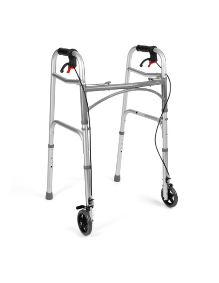 Balkonik wielofunkcyjny z hamulcami, składany 4-kołowy lub 2-kołowy Timago JMC-C 3223 srebrny