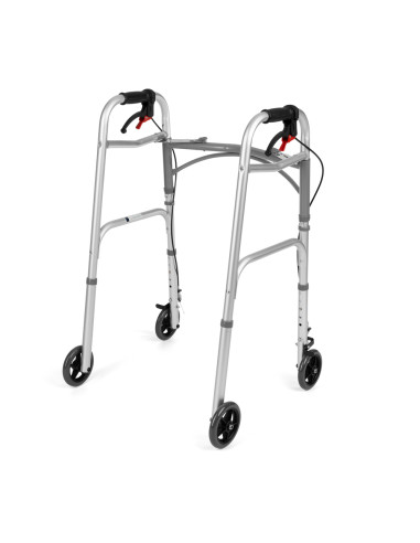 Balkonik wielofunkcyjny z hamulcami, składany 4-kołowy lub 2-kołowy Timago JMC-C 3223 srebrny