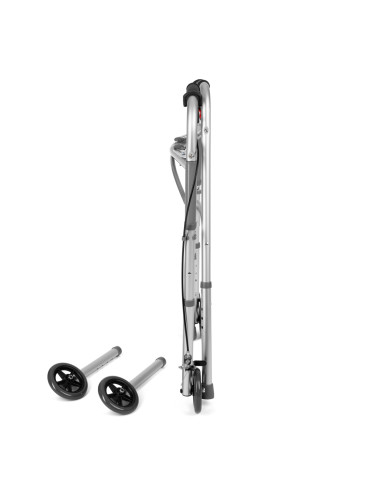 Balkonik wielofunkcyjny z hamulcami, składany 4-kołowy lub 2-kołowy Timago JMC-C 3223 srebrny