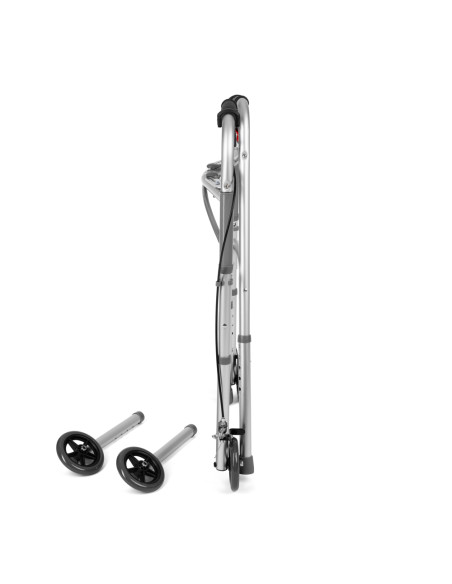 Balkonik wielofunkcyjny z hamulcami, składany 4-kołowy lub 2-kołowy Timago JMC-C 3223 srebrny