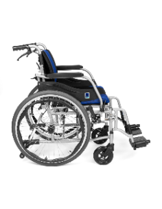 Wózek inwalidzki ręczny aluminiowy z łamanym oparciem Timago PREMIUM-TIM TGR-R WA C2600 / 43cm bordowy 2