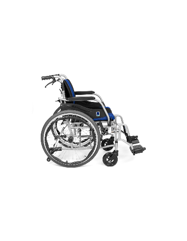Wózek inwalidzki ręczny aluminiowy z łamanym oparciem Timago PREMIUM-TIM TGR-R WA C2600 / 43cm bordowy
