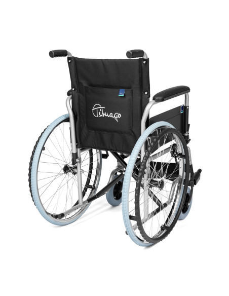 Wózek inwalidzki ręczny stalowy składany Timago BASIC-TIM 48cm