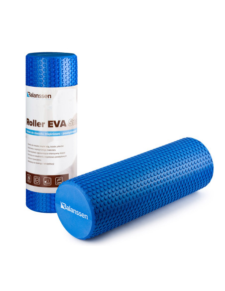 Wałek rehabilitacyjny do masażu, rolowania ciała i fitness Roller Eva Snake 15x45cm Balanssen