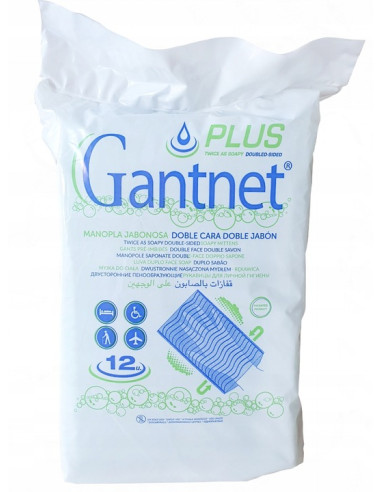 Myjka typu rękawica nasączona środkiem myjącym Gantnet Plus aktywowana wodą - 12 sztuk