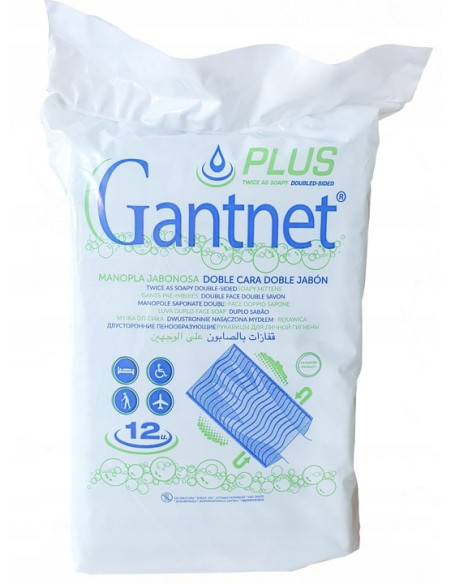Myjka typu rękawica nasączona środkiem myjącym Gantnet Plus aktywowana wodą - 12 sztuk
