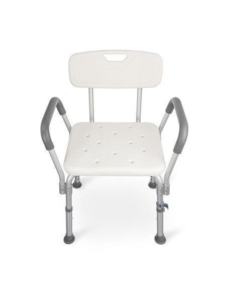 Taboret prysznicowy z oparciem i uchwytami bocznymi - 4w1 - Timago TGR-R KP 355L