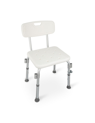 Taboret prysznicowy z oparciem i uchwytami bocznymi - 4w1 - Timago TGR-R KP 355L