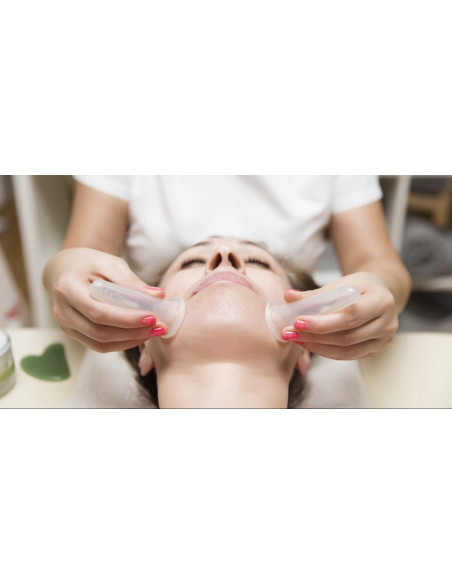 Bańki chińskie silikonowe do masażu twarzy, szyi i dekoltu Balanssen