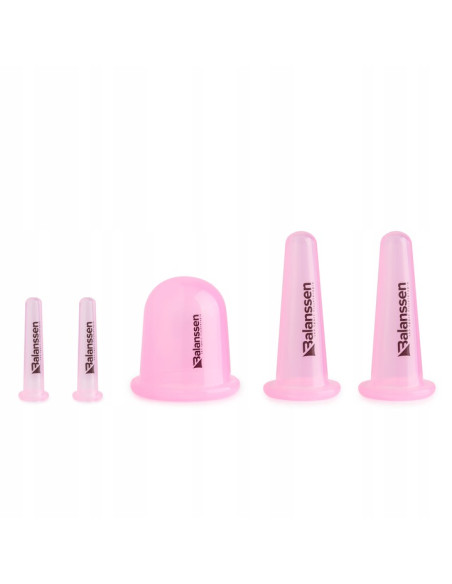 Bańki chińskie silikonowe do masażu twarzy, szyi i dekoltu Balanssen