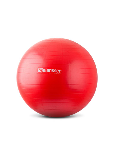 Piłka rehabilitacyjna do ćwiczeń ABS Gym Ball 65 cm – czerwona Balanssen