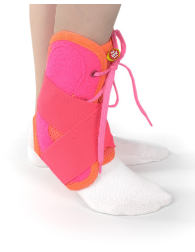 Stablizator dziecięcy stawu skokowego Pani Teresa MEDICA YOUNG PT0339 koralowy