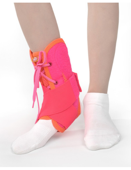 Stablizator dziecięcy stawu skokowego Pani Teresa MEDICA YOUNG PT0339 koralowy