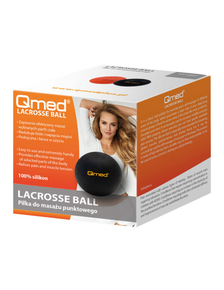Piłka silikonowa do masażu punktowego Qmed Lacrosse Ball 6cm