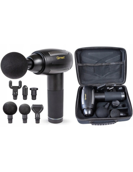 Masażer tkanek głębokich typu pistolet do masażu z 6 głowicami Qmed