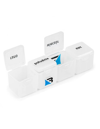 Pojemnik na leki typu kasetka na 1 dzień tygodnia i 4 pory dnia Balanssen 1x4