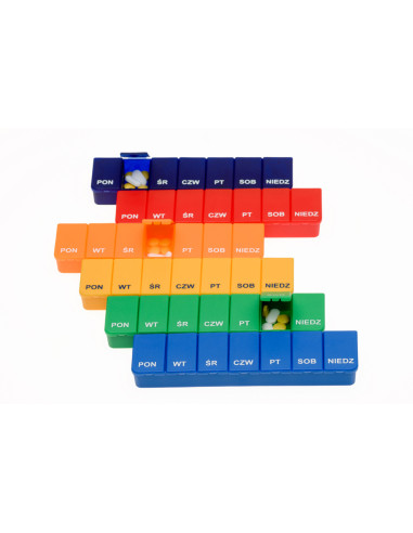 Kasetka tygodniowa na leki na 1 porę dnia EL-COMP