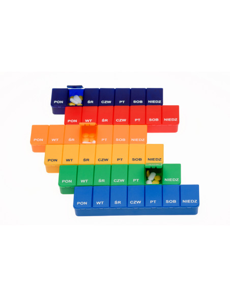 Kasetka tygodniowa na leki na 1 porę dnia EL-COMP