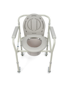 Krzesło toaletowe na kółkach składane, przenośne WC dla seniora Timago TGR-R KT 023C 2