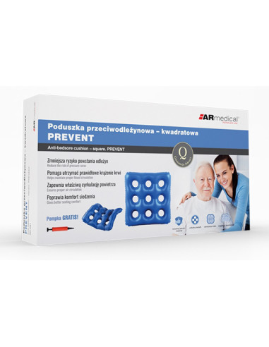 Poduszka przeciwodleżynowa pompowana kwadratowa Prevent Armedical AR-091