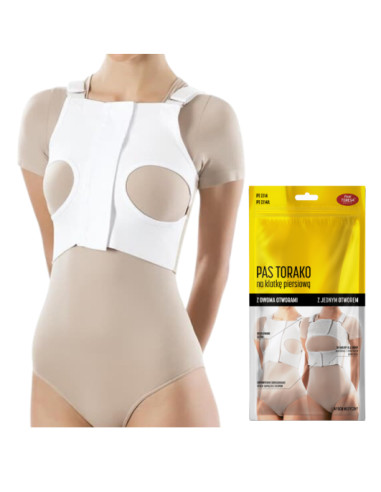 Damski pas Torako na klatkę piersiową z dwoma otworami Pani Teresa PT114