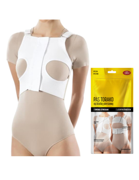 Damski pas Torako na klatkę piersiową z dwoma otworami Pani Teresa PT114