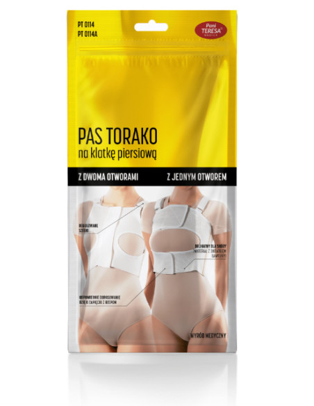 Damski pas Torako na klatkę piersiową z dwoma otworami Pani Teresa PT114