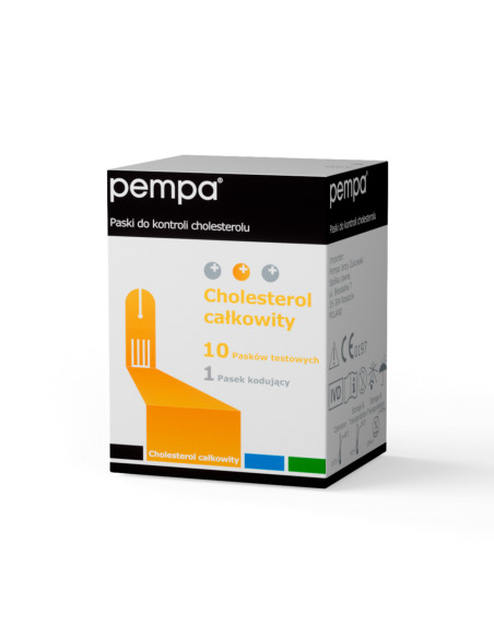 Paski testowe do kontroli cholesterolu 10 sztuk Pempa BK-C2