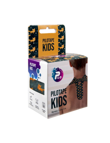Medyczna taśma do kinesiotapingu dla dzieci PILOTAPE KIDS 5m LISKI