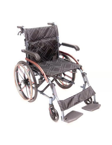 Wózek inwalidzki aluminiowy składany, lekki 12kg Whellie Light 46cm