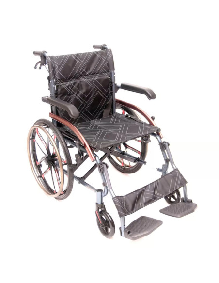 Wózek inwalidzki aluminiowy składany, lekki 12kg Whellie Light 46cm